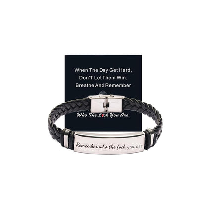 Pulsera Motivacional "Recuerda Quién Eres"