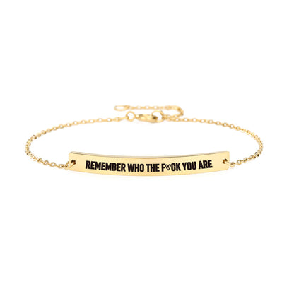 Remember Who You Are Inspirational Bracelet