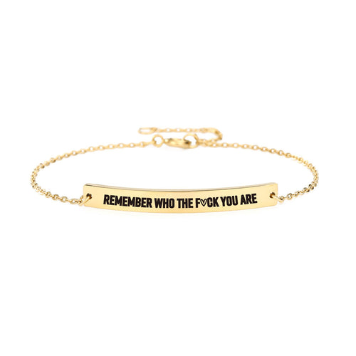 Remember Who You Are Inspirational Bracelet