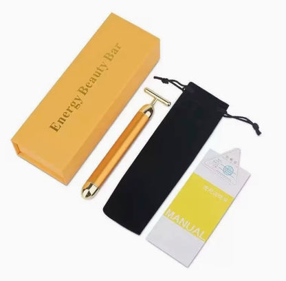 Electric T-Bar Facial Massager – Vibrating Beauty Sculpting Wand